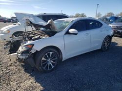 Salvage cars for sale at Sacramento, CA auction: 2015 Acura TLX Tech