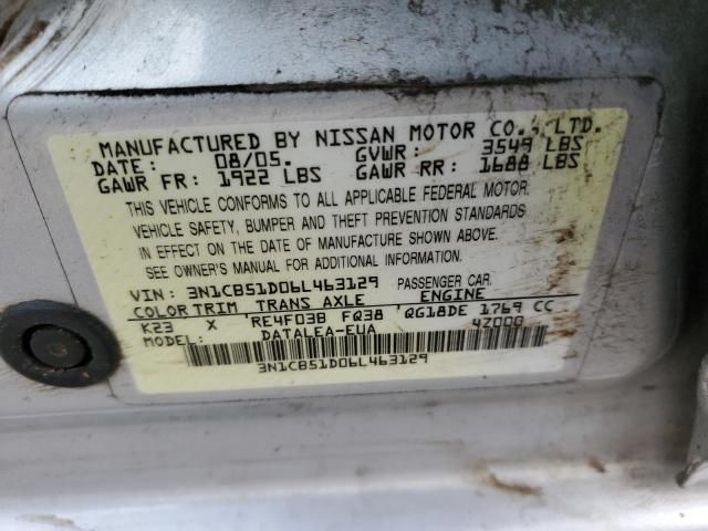 2006 Nissan Sentra 1.8