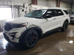 Salvage cars for sale from Copart Elgin, IL: 2021 Ford Explorer ST