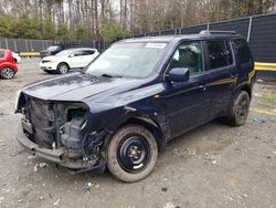 Salvage cars for sale at Waldorf, MD auction: 2011 Honda Pilot Exln