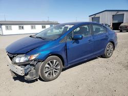 Honda salvage cars for sale: 2015 Honda Civic EX