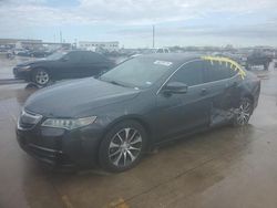 Salvage cars for sale from Copart Grand Prairie, TX: 2015 Acura TLX Tech