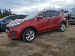 Salvage cars for sale at Bowmanville, ON auction: 2017 KIA Sportage LX