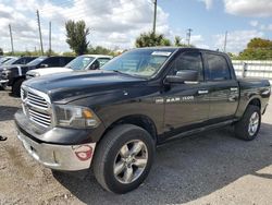 Salvage trucks for sale at Miami, FL auction: 2013 Dodge RAM 1500 SLT