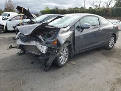 Salvage cars for sale from Copart San Martin, CA: 2012 Honda Civic EXL