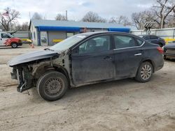 Salvage cars for sale from Copart Wichita, KS: 2017 Nissan Sentra S