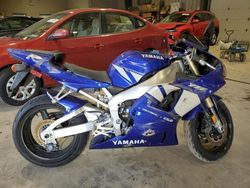 Salvage motorcycles for sale at West Mifflin, PA auction: 2001 Yamaha YZFR1
