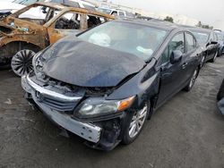 Salvage cars for sale at Martinez, CA auction: 2012 Honda Civic EX