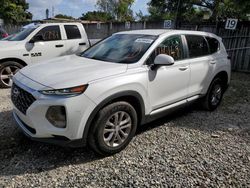 Hyundai salvage cars for sale: 2019 Hyundai Santa FE SE