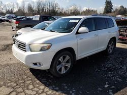 Toyota Highlander salvage cars for sale: 2008 Toyota Highlander Sport