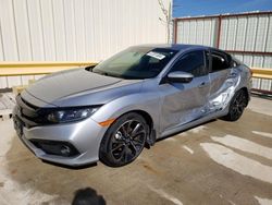 Salvage cars for sale at Haslet, TX auction: 2021 Honda Civic Sport
