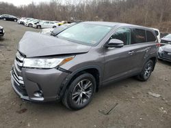 Salvage cars for sale at Marlboro, NY auction: 2019 Toyota Highlander LE