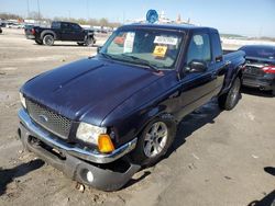 Salvage cars for sale from Copart Cahokia Heights, IL: 2002 Ford Ranger Super Cab