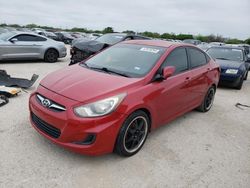 Salvage cars for sale at San Antonio, TX auction: 2014 Hyundai Accent GLS