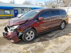 Salvage cars for sale at Wichita, KS auction: 2018 Honda Odyssey EXL