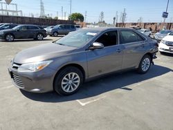 Salvage cars for sale at Wilmington, CA auction: 2016 Toyota Camry LE