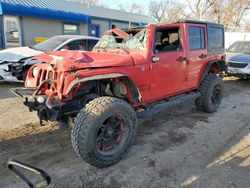 Jeep Wrangler Unlimited Sport salvage cars for sale: 2015 Jeep Wrangler Unlimited Sport