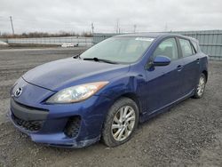 Salvage cars for sale from Copart Ontario Auction, ON: 2012 Mazda 3 I