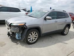 Salvage cars for sale from Copart Grand Prairie, TX: 2016 Jeep Cherokee Limited