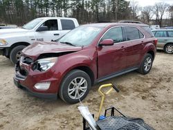 Salvage cars for sale at North Billerica, MA auction: 2016 Chevrolet Equinox LT