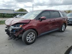 Salvage cars for sale from Copart Orlando, FL: 2022 KIA Carnival LX