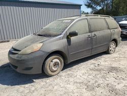 Salvage cars for sale from Copart Midway, FL: 2006 Toyota Sienna CE