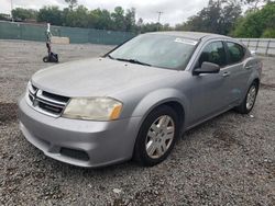 Salvage cars for sale at Riverview, FL auction: 2013 Dodge Avenger SE