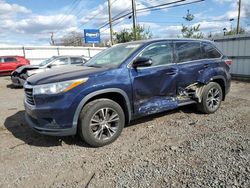 Salvage cars for sale from Copart Hillsborough, NJ: 2016 Toyota Highlander XLE