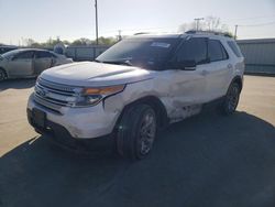 Salvage cars for sale at Wilmer, TX auction: 2013 Ford Explorer XLT