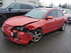 Salvage cars for sale at Woodburn, OR auction: 2005 Mazda 3 S