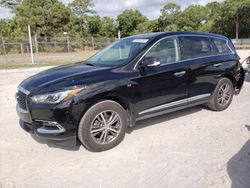 Salvage cars for sale at Fort Pierce, FL auction: 2019 Infiniti QX60 Luxe