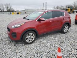 Salvage cars for sale at Barberton, OH auction: 2018 KIA Sportage LX