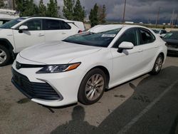 Salvage cars for sale from Copart Rancho Cucamonga, CA: 2022 Toyota Camry LE
