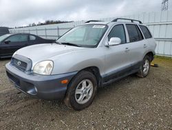 Hyundai Santa FE salvage cars for sale: 2003 Hyundai Santa FE GLS