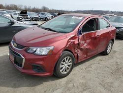 Salvage cars for sale at Cahokia Heights, IL auction: 2020 Chevrolet Sonic LT