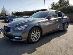 Salvage cars for sale from Copart San Martin, CA: 2015 Infiniti Q50 Base