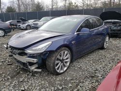 Salvage cars for sale from Copart Waldorf, MD: 2018 Tesla Model 3