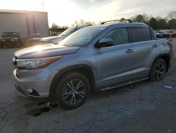 Salvage cars for sale at Florence, MS auction: 2016 Toyota Highlander XLE