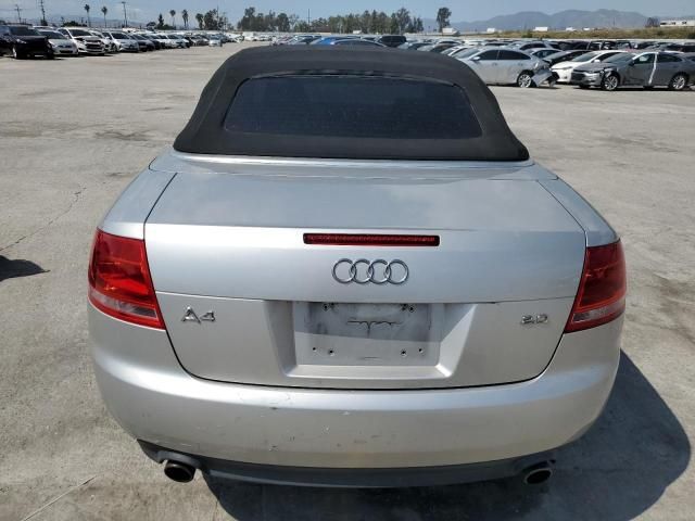 2008 Audi A4 2.0T Cabriolet