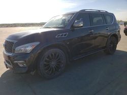 Salvage cars for sale at Grand Prairie, TX auction: 2016 Infiniti QX80