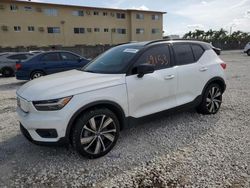 Salvage cars for sale from Copart Opa Locka, FL: 2022 Volvo XC40 P8 Recharge Plus