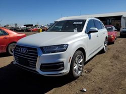 Salvage cars for sale at Brighton, CO auction: 2017 Audi Q7 Premium Plus