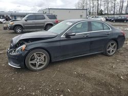 Mercedes-Benz C-Class salvage cars for sale: 2015 Mercedes-Benz C 300 4matic