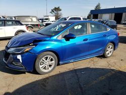 Salvage cars for sale at Woodhaven, MI auction: 2017 Chevrolet Cruze LT