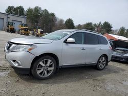 Salvage cars for sale from Copart Mendon, MA: 2014 Nissan Pathfinder S