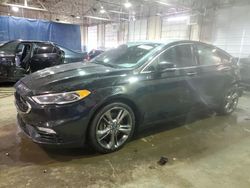 Salvage cars for sale at Woodhaven, MI auction: 2017 Ford Fusion Sport