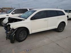 Salvage cars for sale at Grand Prairie, TX auction: 2014 Dodge Journey SE