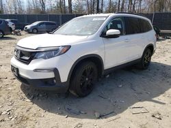 Salvage cars for sale at Waldorf, MD auction: 2021 Honda Pilot SE