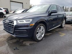 Salvage cars for sale at Woodburn, OR auction: 2018 Audi Q5 Premium Plus