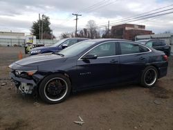 Salvage cars for sale from Copart New Britain, CT: 2018 Chevrolet Malibu LT